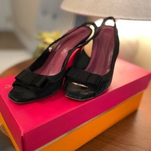 Kate spade black wedge in size 5.